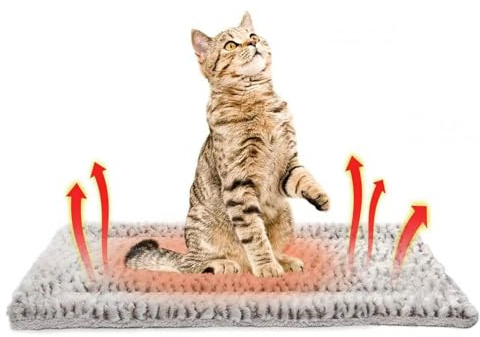 60x80cm Selbstheizende Katzendecke,Selbstheizende Decke für Katzen & Hunde,Selbstwärmende katzendecke,Heizdecke ohne Strom,Wärmedecke Katze für Katzen und Hunde,Heizdecke für Katzen ohne Strom