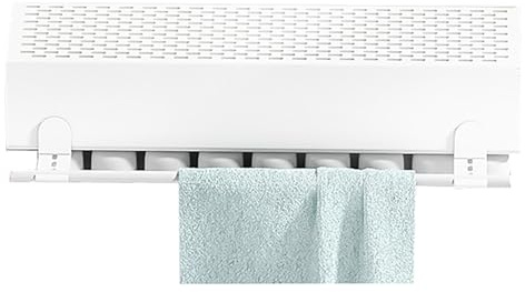 Umidificatore per radiatore, design a barra per asciugamani evaporativo, silenzioso e senza elettricità, struttura in alluminio per controllo dell'umidità della camera da letto