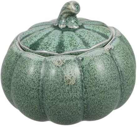 NUOBESTY Ciotola in Terracotta a Forma di Zucca 150ml Superficie Liscia Contenitore Multiuso per Budino e Condimenti Cucina