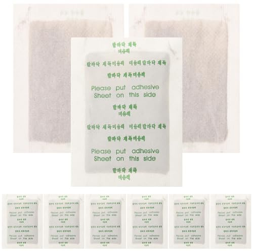 KICHOUSE Cuidado Natural 10 Parches Desintoxicantes para Pies de Tela de Color Alivian el Cansancio y Relajan los Pies Antes de Dormir