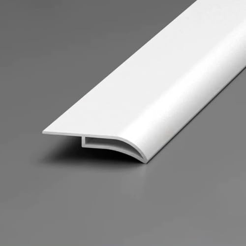 Vierteaguas Muro Exterior Deflector de Borde para Goteo en Tejado | Barrera de Aluminio Contra el Agua para Paredes Exteriores, Alféizares de Ventanas y Puertas Exteriores(White,1.3m(4.3ft))