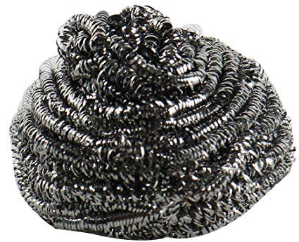 sourcingmap 3pcs Balle de Fil d'acier Inoxydable Boule De Nettoyage Metallique Éponge à Récurer Cuisine