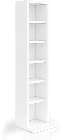 Vicco Scaffale per CD porta DVD scaffale a parete pensile libreria scaffale da ufficio