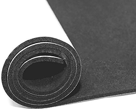 EPDM 1mx0,5mx2mm Zellkautschuk Dichtungsmatte einseitig, selbstklebend Moosgummi - Matte Länge x Breite 1m x 0,5m Stärke 2 mm Premium-Qualität mit Geld-zurück-Garantie
