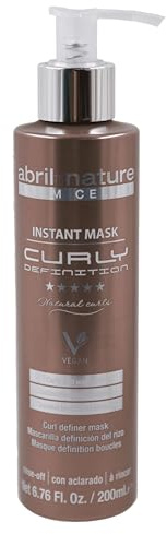 abril et nature - Mascarilla profesional para cabello rizado Curly Definition - Nutre e Hidrata - Define rizos y ondas, sin apelmazar - Controla el encrespado - Pelo suave y con brillo - 200ml
