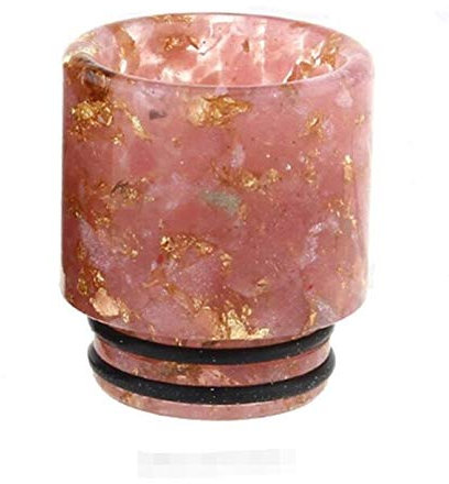 810 punta de goteo de resina para rdt rta rdta como TFV8 Big Baby / TFV12 Prince / ijust 3 / ELLO Duro / Pharaoh Mini / ammit 25 / Creed RTA Atomizer ,Sin tabaco ni nicotina ( Color : Pink Golden )