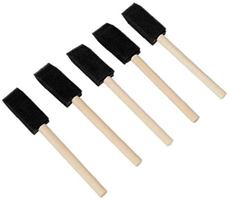 Hotaden 5pcs Car Grille Cleaner Soft Sponge Wood Handle Auto Detailing Car Air Conditioner Vent Brush Blinds Duster Brush
