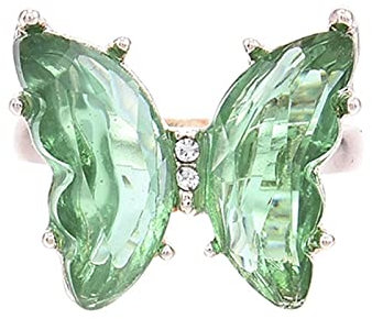 YQHWLKJ Schmetterlings-Ring-Mode-populäre Temperament-süße romantische weibliche Schmuck-Mädchen-Hochzeits-Geschenk-AL927