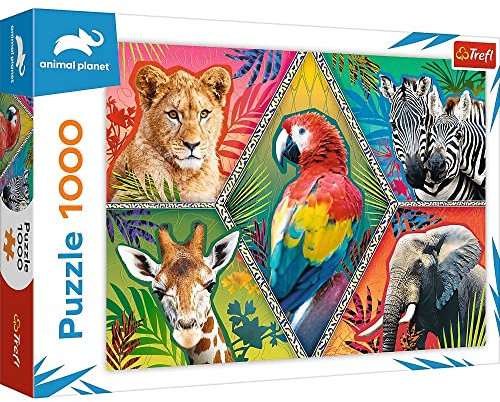 Trefl, Puzzle, Exotische Tiere, 1000 Teile, Premium Quality, für Erwachsene und Kinder ab 12 Jahren