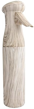Beavorty Wood Grain Spray Bottle 2.12X2.12X9.84In Refillable Cosmetic Sprayer for Travel Hairdressing Toner Perfume and Cleaning Products with Easy Trigger