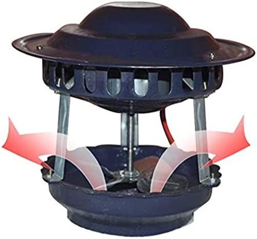 RKNHXAJ Chimney Fan For Round Flue, Electric Chimney Fan Chimney Ventilation Fans Rooftop Inducer Fans Chimney Exhaust Fan For BBQ Hut Fireplace Thermo Stove [Energy Class A++],150 w