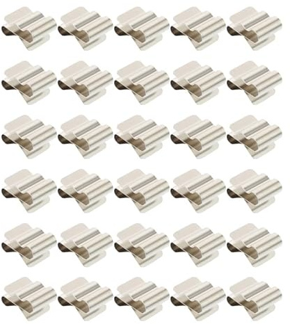 VILLFUL Clips De CâBle Solaire En Acier Inoxydable 30Pcs Pinces De Fixation RéSistantes À La Rouille Pour Panneaux Solaires Installation Facile Sans Outils