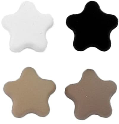 Sternform Muslim Headscarf Magnet Pin 4pcs Metallbeschichtung Magnetischer Hijab Clip Glitzer Legierung Buckle Brosche Für Hijab -schal