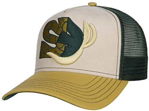 Stetson Planty S x The Feebles Cap Herren Damen Bunte Trucker Cap Mit Netz-Einsatz Verstellbar Sommer Winter grün One Size