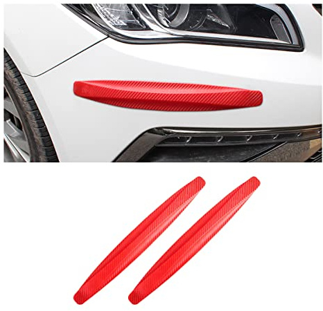 Adunsiaoto 2 Piezas Coche Protección contra Golpes para Bordes de Puerta, Protector de Puerta Coche, Protección Universal contra Colisiones para Bordes de Puertas Coche, Anti-Colisión(Rojo)