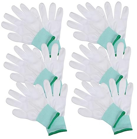 MERRYHAPY 10paare Pu-beschichtete Handschuhe Dünne Rutschfeste Arbeitshandschuhe Für Handhabung Und Schutz Für Und Gartenarbeit Handgelenke Einzeln Verpackt