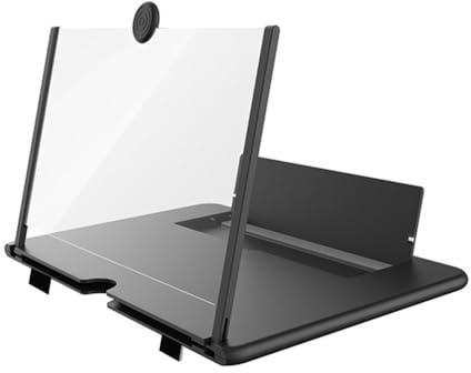Lwaviwer 45,7 cm (18 Zoll) 3D-HD-Handy-Bildschirmlupe, Filmvideo-Ständer, Verstärker, Desktop-Telefonhalter, 3D-HD-Film-Videoständer, B