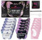 PERMANIA Teinture Cils Noir, Teinture Sourcil, Kit de Coloration Noire pour Cils et Sourcils, Dure Jusqu'à 4 Semaines, pour Une Utilisation à Domicile ou en Salon