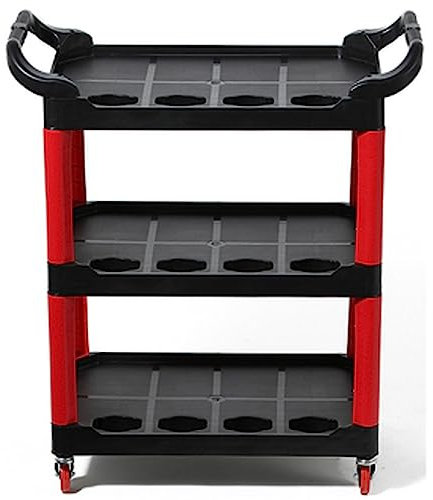 Mehrzweck-Werkzeugwagen mit 3 Ablagen, für Mechaniker/Garage/Auto, Schönheitssalon, mobile Werkbank, mit Werkzeug-Organizer