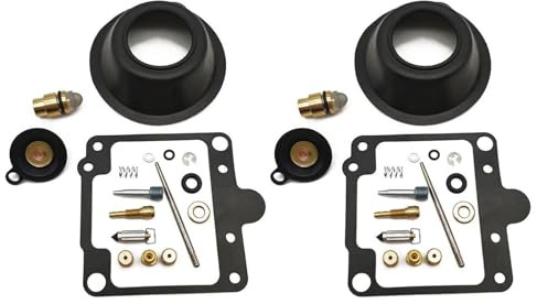 Kit De Réparation De Carburateur pour Moto pour Yamaha XS 400 S SE 1980 1981 1982, Joint De Pointeau À Membrane À Dépression Kit Réparation Carburateur(Ensemble 1)