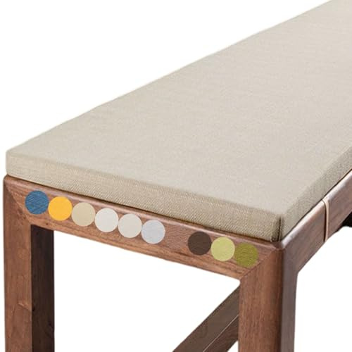 Cuscino per panca da giardino/portico - 120/110/160/180 x 30/40/50 cm - Antiscivolo, resistente per esterni/interni (2-3 posti) - per patio, veranda, altalene o sedute da finestra(2,200x35x5cm)