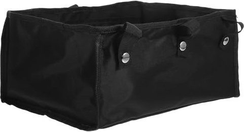 Untersitz Rollatortasche aus Oxford Stoff in Schwarz, Große Kapazität | Hängendes Design, für Reisen und Einkauf, Zubehör für Senioren und Mobilitätshilfen