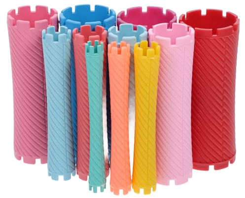VICASKY 100Pcs Perm Rods Hair Heating Rollers Reusable Hair Curling Tools for Women Salon Hairdressing Supplies