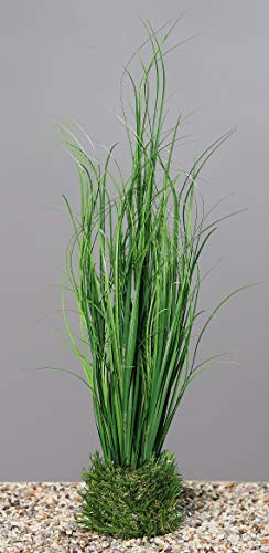 Grasbusch mit Ballen Gras Ziergras Kunstpflanze Dekopflanze H 43 cm 52652 F41