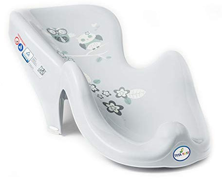 Fauteuil transat de bain bébé plastique rigide Gris Owls