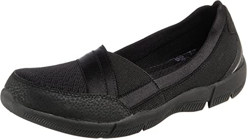 Skechers BE-LUX DAYLIGHTS, Mary Jane para Mujer, Black Mesh/ Durabuck/ Trim, 37.5 EU