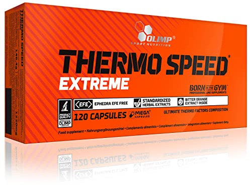 Thermo Speed ​​Extreme | Thermogener Fatburner Gewichtsverlust | Schlankheitspillen zur schnellen Reduzierung des Fettgewebes | Nur Blasen - keine Box (120 Kapseln)