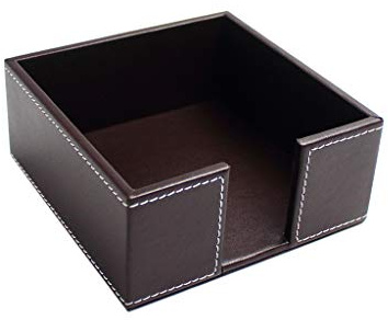 GUMEI Portatovaglioli da Cocktail Quadrato in Pelle PU Portatovaglioli di Carta Dispenser di tovaglioli di Carta Bar Caddy per Tavolo da Pranzo Hotel Office Home Decor