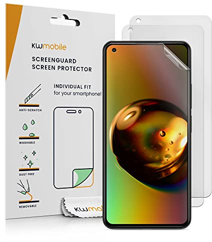 kwmobile 3X Folie matt kompatibel mit Xiaomi 11 Lite (5G) NE/Mi 11 Lite (5G) - Displayschutzfolie Schutzfolie - Displayschutz Displayfolie entspiegelt
