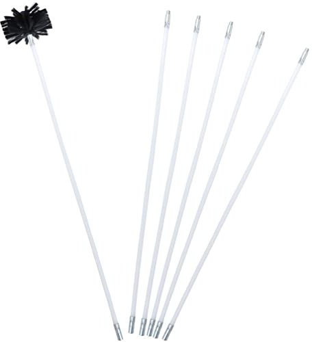 Happyyami 1 Satz Schornsteinbürste Trockner Kanalreiniger Trockner-entlüftungsbürsten Kamin Saubere Bürste Trockner-lüftungsreiniger-kit Polypellets Multitools Nylon Weicher Stock Verlängern