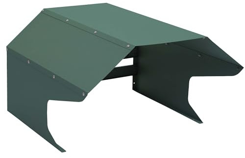 Garage riparo per robot tosaerba 41x60x70cm HWC-L43 acciaio zincato verde