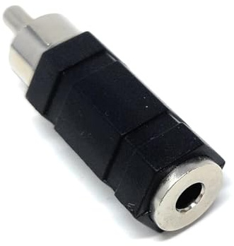 DRUT 1pcs. 3.5mm Mono Jack Socket to RCA Phono Socket Plug Audio Cable | Durable, reliable connectors. No drivers needed, plug & play. Great for guitar pedals, keyboards, PA systems, and mono...