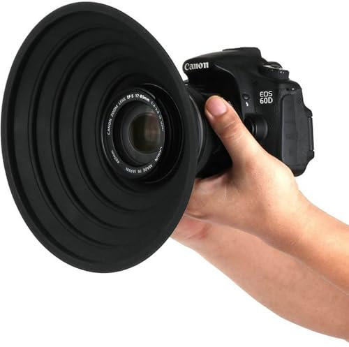 CENPEK 70-90mm pare-soleil en Silicone Anti-reflet pour objectif d'appareil photo reflex numérique diamètre externe fenêtre en verre accessoire de photographie