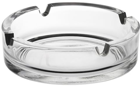Glasmark KROSNO 1992 Cenicero 10 cm Diámetro Vidrio Resistente Lavavajillas De Alto Brillo Transparente