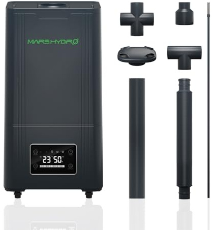 MARS HYDRO Pflanzen Luftbefeuchter 15L,Top-Fill Ultraschall Humidifier | Einstellbare Luftfeuchtigkeit, Timer, leiser Betrieb. Für Growzelt, Innenbepflanzung, Schlafzimmer.