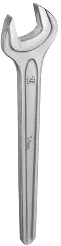 HARFINGTON Single Open Ended Spanner Wrench, 14mm, Thicken CR-V Steel Open End Wrench Tool for for Automotive Repair and Furniture Assembly, Grey