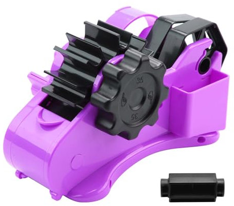 Geroosaty Halbautomatischer Tisch-Klebebandabroller Halbautomatischer Klebebandabroller Ein-Aus Manuell für Washi-Transparent-KlebebäNder Violett