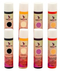 CREARTEC Natürliche Seifenfarbe Opak - Seifenherstellung/Seifenkreationen - Farben: Schwarz, Pink, Elfenbein, Apricot - 2x40ml - Made in Germany