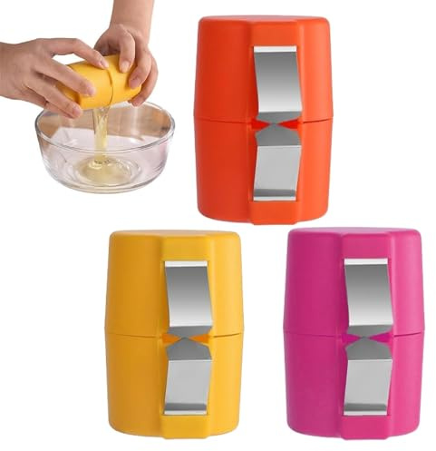 Egg Shell Opener, 3 Pcs Easy Egg Cracker, High-Efficiency Egg Opener Tool