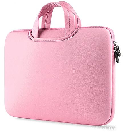 Bunte und plüschige Laptoptasche für Arbeit und Unterricht Beamer Taschen (Pink, 11)