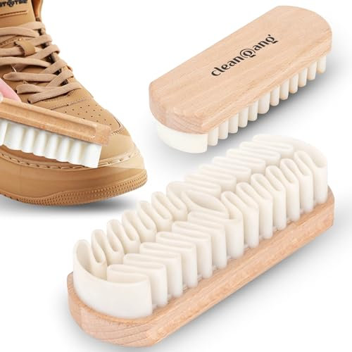 Premium Schuhbürste – Reinigungsbürste für Wildleder & Nubuk – Effektive Wildlederpflege mit synthetischem Krepp – Ideal für Wanderschuhe, Sneaker & Auto Lederpflege – Hergestellt im Schwarzwald