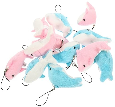 Holibanna 12stücke Plüsch Schlüsselanhänger Delfin Süße Taschenanhänger Für Schlüssel Handys Und Dekoration Leicht Und Kompakt Für Zu Besonderen Anlässen