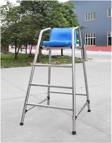 Hoher Hocker, Poolleiter, 150 cm hoch, Rettungsschwimmerstühle für den Außenbereich, für Pool, Terrasse, Strand, See, Rettungsschwimmerstuhl aus Edelstahl für Erwachsene/Kinder, einfach zu montieren