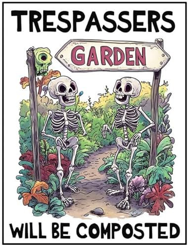 Free Weeds Pull You Owen Gartenschild, tolles Gag-Geschenk, Unkraut-Aluminiumschild, 30 x 40 cm, Metallschild für Hof, Männerhöhle, Garage, Innen- und Außendekoration