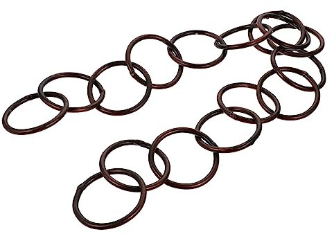 TOYANDONA Chaîne de Pluie Alliage Aluminium pour Gouttières Alternative Décorative et Pratique pour Balcon et Jardin