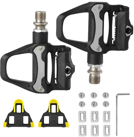 Pédales de Vélo SPD, Tension Réglable, Pédales Automatiques de Vélo avec Crampons de Vélo, pour VTT, Gravel SDS, pédales à clipser, pédales de course